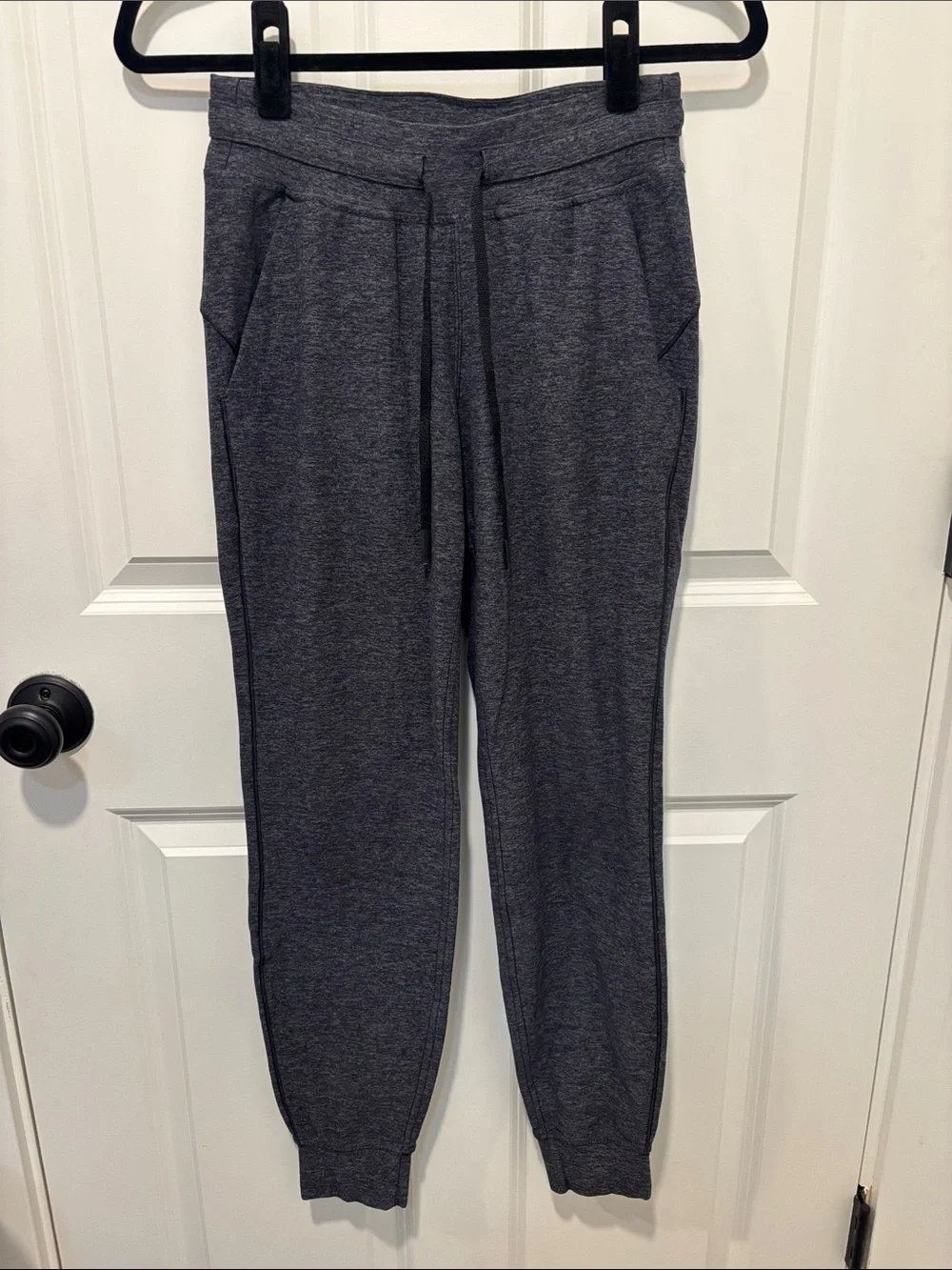 Lululemon Ready to Rulu Jogger Heathered Gray Drawstring Jogger Pants Size 4